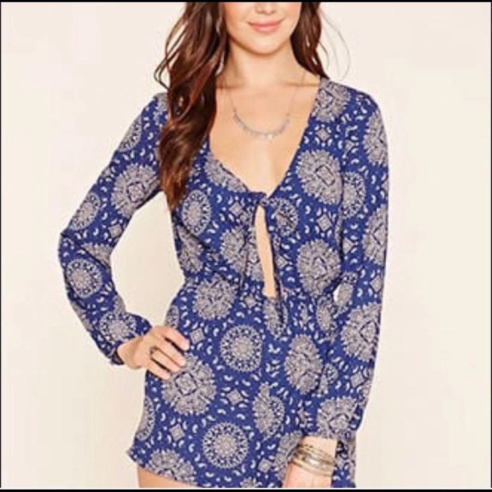 Forever 21 Boho Romper - Picture 2 of 3